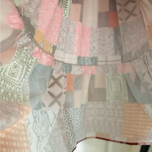 Colorful Patchwork Maxi Skirt - Picture 5 of 5